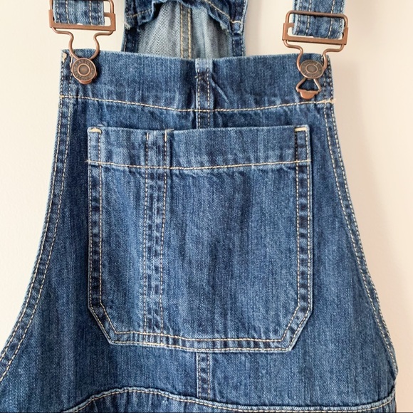 GAP Denim Overall Cuffed Shorts - Picture 10 of 14